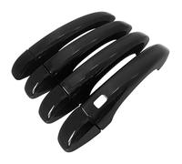 ATACDVDYEU Car Outer Door Handle Cover for Clio for E-Tech UK 2023-2024 Holeless 1-Smart Door Handle Decorative Trim Cup Pull Anti-Scratch Kit Protector Compatible with(Bright Black)