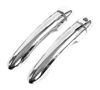 ATACDVDYEU Car Outer Door Handle Cover for Clio for MK3 2005-2012 Single Hole Door Handle Decoration Bowl Body Guard Modification Kit Protector Anti-Scratch Compatible with(2 Doors Electroplated)