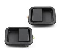 ATACDVDYEU Car Outer Door Handle Cover for J&eep for Wrangler TJ L YJ 1987-2006 Car Exterior Door Handles 55176382AE 55176383AE Metal Front Handle Set Full Type(1 Pair)