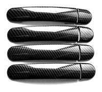 ATACDVDYEU Car Outer Door Handle Cover for J&etta for Sagitar A6 2012-2017 No Hole Door Handle Anti-Scratch Cup Pull Protector Kit(Carbon Fiber Pattern)