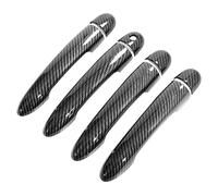 ATACDVDYEU Car Outer Door Handle Cover for Laguna X74 2002-2007 Single Hole Car Door Handle Cup Scratch-Resistant Modification Accessories Protector Anti Compatible with(Carbon Fiber Pattern)