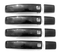 ATACDVDYEU Car Outer Door Handle Cover for Land for Rover for Freelander for 2 Discovery 3/4 Door Handle Cover Anti-Scratch Guard(Glossy Black-4 Smart)