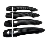 ATACDVDYEU Car Outer Door Handle Cover for N&issan for X-Trail T33 MK4 2021 2022 2023 Door Handle Cover Protector Car Accessories Exterior Handles Carbon Fiber(4 Handle 2 Buttons)