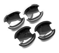 ATACDVDYEU Car Outer Door Handle Cover for Sagitar A6 2012-2017 No Hole Door Handle & Anti-Scratch Cup Pull Protector Kit(Door Bowl Carbon Fiber Pattern)
