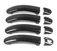 ATACDVDYEU Car Outer Door Handle Cover for Sagitar for J&etta A5 2006-2011 Single Hole Door Handle Cover Anti-Scratch Protector Accessories(Carbon Fiber Pattern)