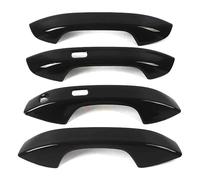ATACDVDYEU Car Outer Door Handle Cover for SEAT for Leon 2021-2024 Single Hole Dual Smart Car Door Handle Cup Scratch-Resistant Modification Accessories Protector Anti Compatible with(Bright Black)