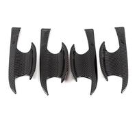 ATACDVDYEU Car Outer Door Handle Cover for Skoda for Octavia Holeless Door Handle Cover Anti-Scratch Protective Film 2017-2019(Door Bowl- Carbon Fiber)