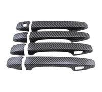 ATACDVDYEU Car Outer Door Handle Cover for Subaru for Outback 2014-2021 Single Hole Dual Smart Door Handle Bowl Anti-Scratch Modification Accessories Protector Compatible with(Carbon Fiber Pattern)