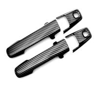 ATACDVDYEU Car Outer Door Handle Cover for Suz&uki for Smile 2022-2024 Chrome Trim Door Handle Cover Decorative Anti-Scratch Protector Accessories(Smart Carbon Fiber Pattern)