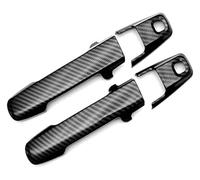 ATACDVDYEU Car Outer Door Handle Cover for Suz&uki for Smile 2022-2024 Chrome Trim Door Handle Cover Decorative Protector Accessories Anti-Scratch(Smart Carbon Fiber Pattern)