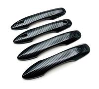 ATACDVDYEU Car Outer Door Handle Cover for T&oyota for Camry 9TH Ninth 2024 Car Exterior Door Handles Accessories Handle Cover Protect Cap(Carbon Fiber Stripes)