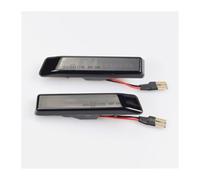 ATACDVDYEU Car Turn Indicator For X5 E53 3 Series E36 Flowing Water Blinker Flashing Side Marker Dynamic Turn Signal Light Flasher(Smoked Type)