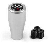 ATACDVDYEU Classic Style Universal Racing 5 Speed Car Gear Shifter Knob Manual Automatic Gear Shift Lever Stick Shifter Handball Shifter Knobs Head(Silver)