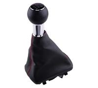 ATACDVDYEU for A3 S3 2004-2008 6 Speed Gear Shift Knob Gaiter Boot 8L0863278BJ Gear Stick Knob Shifter Knobs Head(Red)