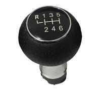ATACDVDYEU for A3 S3 8P for S-line for Sportback Chrome Leather Car Shift Gear Knob Lever Gaitor Boot Cover Gear Stick Knob Shifter Knobs Head(6 Speed knob)