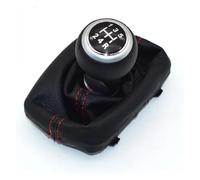 ATACDVDYEU for A4 B6 B7 2000-2008 Manual 5 6 Speed Car Gear Shifter Knob Lever Handle Head with Leather Dust-Proof Cover Shifter Knobs Head(01 5 Speed-silver-01)