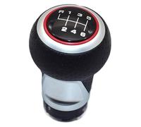 ATACDVDYEU for A4 B6 B7 B8 for A6 S4 8K for A5 8T for Q5 8R 12mm 5/6 Speed Gear Shift Knob Lever Stick Shift Knob Head Shifter Knobs Head(Red 6 Speed,Black red)