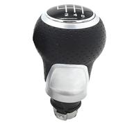ATACDVDYEU for A4 S4 B8 8K for A5 8T for Q5 8R S Line 2007-2015 5/6 Speed Manual Lever Stick Pen Gaiter Boot Gear Shift Knob Head Shifter Knobs Head(Silver R123456,Black red)