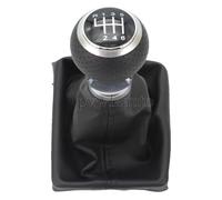 ATACDVDYEU for A4 S4 RS4 B8 8K 2008-2015 6 Speed Gear Stick Shift Knob with Leather Boot Shifter Knobs Head(Black)