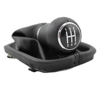 ATACDVDYEU for A6 C5 1998-2001 Car-Styling 5 Speed Gear Stick Shift Knob with Leather Gaiter Boot Shifter Knobs Head