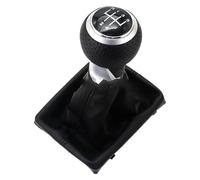 ATACDVDYEU for A6 C6 2004-2012 A4 S4 B8 8K A5 8T 8F Q5 8R 2007-2015 5/6 Speed Car Shift Gear Knob with Real Leather Knob Shifter Knobs Head(5 Speed 2)