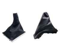 ATACDVDYEU for Astra H Gear Shift Knob Gaiter Boot Cover Lever Handbrake Grips Car Anti Slip Parking Boot Shifter Knobs Head(Combo Black)