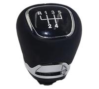 ATACDVDYEU for Fabia 2 for MK2 for Combi for Scout 2007-2014 Silver Leather Shift Gear Knob Lever Gaiter Boot Cover Shifter Knobs Head(5 Speed 1)