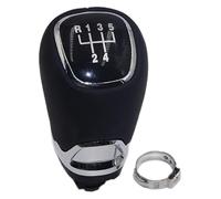 ATACDVDYEU for Fabia 2 II MK2 for Combi for Scout 2007-2014 Silver Leather Shift Gear Knob Lever Gaitor Boot Cover Shifter Knobs Head(5speed)