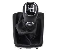ATACDVDYEU for Fabia MK3 2015-2017 5/6 Speed Gear Shift Knob Head Handle Shifter Lever with Leather Boot Cover Shifter Knobs Head