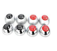 ATACDVDYEU for Fiat 500 2012-2018 New 5/6 Speed Gear Shift Knob Lever Manual Transmission Handball Shifter Knobs Head(with Cover H)