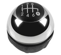 ATACDVDYEU for Fiat 500 500C 2007-2018 5/6 Speed Car Gear Shift Knob Lever Head Handball Gear Stick Knob Shifter Knobs Head(6 Speed Chrome)