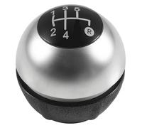 ATACDVDYEU for Fiat 500 500C 2007-2018 5/6 Speed Car Gear Shift Knob Lever Head Handball Gear Stick Knob Shifter Knobs Head(5 Speed Silver)