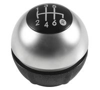 ATACDVDYEU for Fiat 500 500C 2007-2018 5/6 Speed Car Gear Shift Knob Lever Head Handball Gear Stick Knob Shifter Knobs Head(6 Speed Silver)
