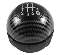 ATACDVDYEU for Fiat 500 500C 2007-2018 5/6 Speed Gaiter Booot Cover Case Gear Shift Knob Head Shifter Knobs Head(6 Speed Carbonfiber)