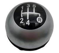 ATACDVDYEU for Fiat 500 Car Styling Auto Accessories The Manual Car Shift Knob 5 6 Speed Shifter Knobs Head(Silver 5 Speed)