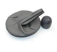 ATACDVDYEU for Fiat for Panda 2003-2012 Car 5 Speed Gear Stick Level Shift Knob with Leather Boot Stick Shifter Handball Shifter Knobs Head