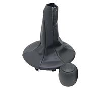 ATACDVDYEU for Fiat for Panda 2003-2012 for 500 500C 2007-2013 Gear Shift Knob Lever Stick Pen Head Gaiter Boot Cover Shifter Knobs Head(Gray Combo)