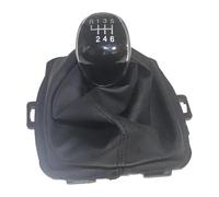 ATACDVDYEU for Fiesta 2013-2014 Gearbox Handle 5/6 Speed Shift Knob Boot Cover Gaiter Lever Shifter Handle Gear Stick Knob Shifter Knobs Head(6 Speed Set Black)