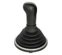 ATACDVDYEU for Ford for Fiesta for Fusion 2002-2008 MT 5 6 Speed Black Car Shift Gear Knob Handle with Dust Cover Shifter Knobs Head(Black)