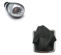 ATACDVDYEU for Ford for Focus 2 for MK2 FL for MK3 for MK4 for MK7 for Mondeo for KUGA for Galaxy for Fiesta Manual 5 6 Speed Shift Handle Shifter Knobs Head(Silver Large 5 Speed)