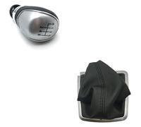 ATACDVDYEU for Ford for Focus 2 for MK2 FL for MK3 for MK4 for MK7 for Mondeo for KUGA for Galaxy for Fiesta 5 6 Speed Gear Shift Knob Shifter Knobs Head(Silver Large 6 Speed)