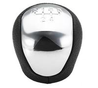 ATACDVDYEU for Hyundai for Elantra for I30 2009-2016 5 Speed Gear Shift Knob Leather Car Level Chromed Shifter Knobs Head