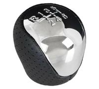 ATACDVDYEU for Hyundai for I30 for IX35 2842231696 Leather Chrome Gear Shift Knob Lever Shifter Handball Handle 6 Speed Shifter Knobs Head