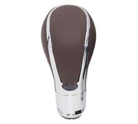 ATACDVDYEU for Insignia PU Automatic Gear Selector Car Gear Shift Knob Gearbox Shifter Stick Handball Shifter Knobs Head(Brown)