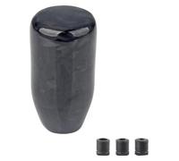 ATACDVDYEU for JDM Style Universal Oval/Sphere Carbon Fiber Manual Gear Shift Knob with 3 Adapter for Most Car Decorations Shifter Knobs Head(Wgz-70mm)