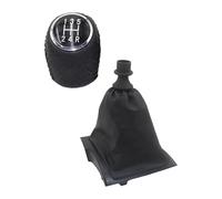 ATACDVDYEU for Jumper 2006-2014 Gear Shift Knob Leather Gaiter Boot Cover Lever Shifter Handle Gear Stick Knob Shifter Knobs Head(5 Speed Set)