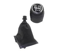 ATACDVDYEU for Jumper 2006-2014 Gear Shift Knob Leather Gaiter Boot Cover Lever Shifter Handle Gear Stick Knob Shifter Knobs Head(6 Speed Set)