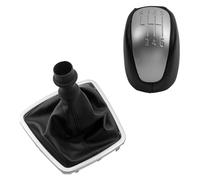 ATACDVDYEU for Laguna III MK3 2008-2015 Leather Gear Shift Knob Lever Shifter Gaiter Boot Case Collar Gear Stick Knob Shifter Knobs Head