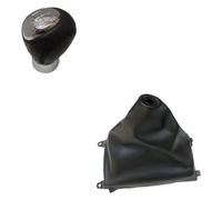 ATACDVDYEU for Mazda 6 2002-2007 Car Shift Gear Knob PU Leather Boot Gaitor Head Shifter Knobs Head(5s Knob and Leather)