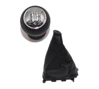 ATACDVDYEU for Mazda for Protege 323 1998-2003 Leather 5 Speed Car Shift Gear Knob Lever Gaitor Boot Cover Gear Stick Knob Shifter Knobs Head(1 Set)